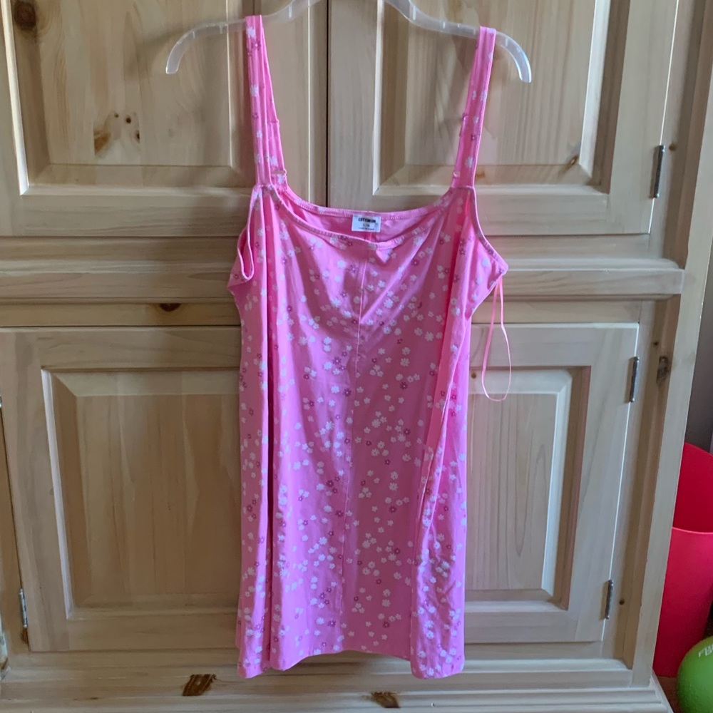 NWT Cotton On Pink Cherry Strappy Mini Dress